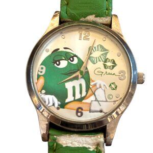 Mars M&M 2008 Green M&M watch FSC3262131 green straps metal bezel stainless back